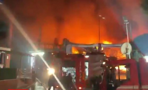 İNCİ AKÜ FABRİKASINDA YANGIN ÇIKTI